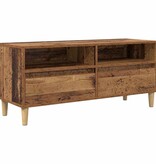 VidaXL TV-kast met lade Oud Hout 100 x 34,5 x 44,5 cm Bewerkt hout