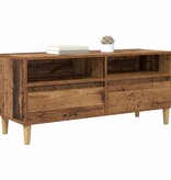 VidaXL TV-kast met lade Oud Hout 100 x 34,5 x 44,5 cm Bewerkt hout