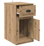 VidaXL Bijzetkast Artisan Eiken 40 x 50 x 75 cm Bewerkt hout