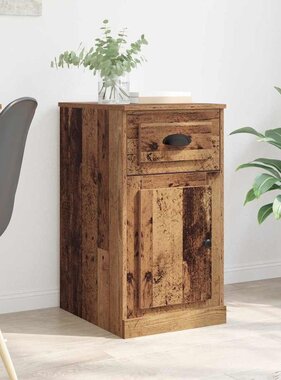 VidaXL Bijzetkast Wandgemonteerd Oud hout 40 x 50 x 75 cm Bewerkt hout