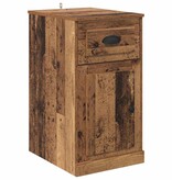 VidaXL Bijzetkast Wandgemonteerd Oud hout 40 x 50 x 75 cm Bewerkt hout
