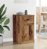 VidaXL Bijzetkast Wandgemonteerd Oud hout 40 x 50 x 75 cm Bewerkt hout