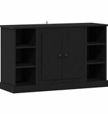 VidaXL Dressoir Zwart Eiken 100 x 35,5 x 60 cm Bewerkt hout