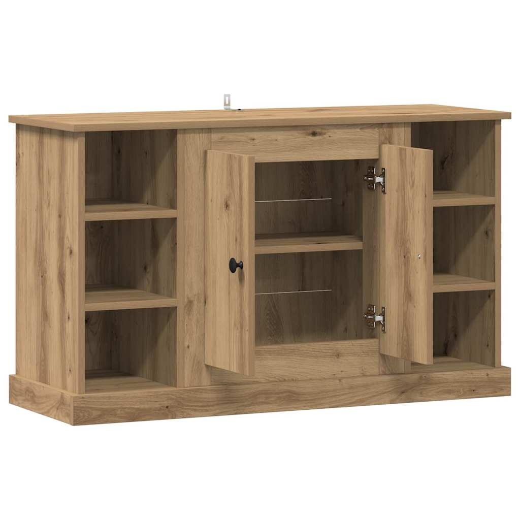 VidaXL Dressoir Artisan Eiken 100 x 35,5 x 60 cm Bewerkt hout
