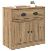 VidaXL Highboard Artisan Eiken 70 x 35,5 x 67,5 cm Bewerkt hout