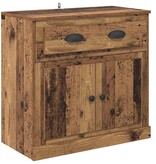 VidaXL Highboard met lade Oud Hout 70 x 35,5 x 67,5 cm Bewerkt hout