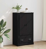VidaXL Highboard Zwart Eiken 60 x 35,5 x 103,5 cm Bewerkt hout