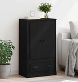 VidaXL Highboard Zwart Eiken 60 x 35,5 x 103,5 cm Bewerkt hout