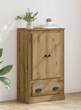 VidaXL Highboard Artisan Eiken 60 x 35,5 x 103,5 cm Bewerkt hout