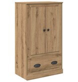 VidaXL Highboard Artisan Eiken 60 x 35,5 x 103,5 cm Bewerkt hout