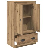 VidaXL Highboard Artisan Eiken 60 x 35,5 x 103,5 cm Bewerkt hout