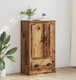 VidaXL Highboard met lade Oud Hout 60 x 35,5 x 103,5 cm Bewerkt hout