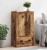 VidaXL Highboard met lade Oud Hout 60 x 35,5 x 103,5 cm Bewerkt hout