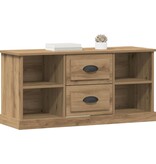 VidaXL TV-kast met lade Artisan Eiken 99,5 x 35,5 x 48 cm Bewerkt hout