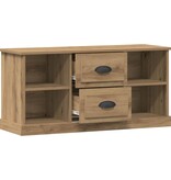 VidaXL TV-kast met lade Artisan Eiken 99,5 x 35,5 x 48 cm Bewerkt hout
