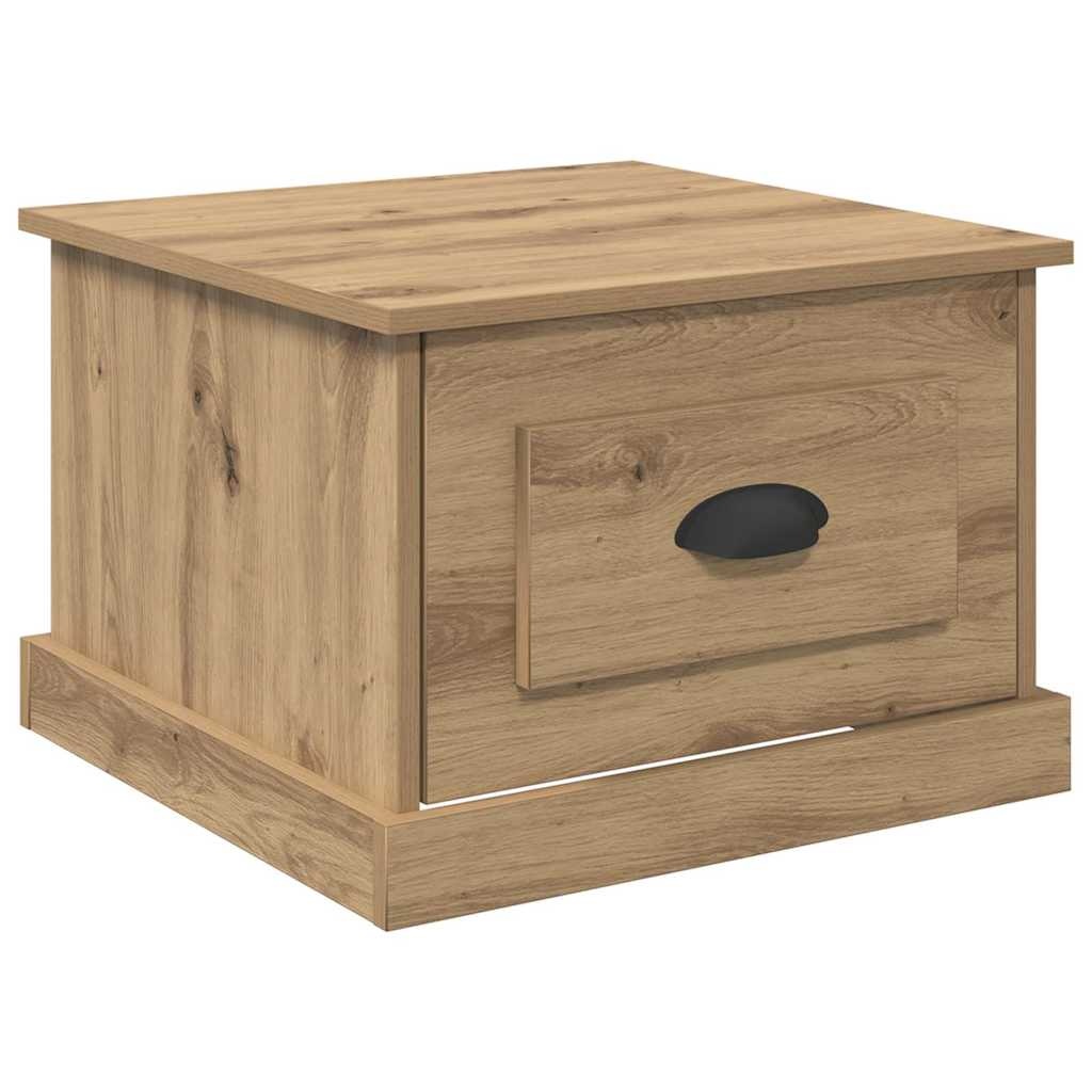 VidaXL Salontafel met lade Artisan Eiken 50 x 50 x 35 cm Bewerkt hout