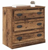VidaXL Dressoir met lade Oud Hout 70 x 35,5 x 67,5 cm Bewerkt hout