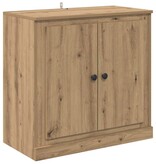 VidaXL Dressoir Artisan Eiken 70 x 35,5 x 67,5 cm Bewerkt hout