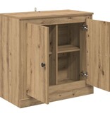 VidaXL Dressoir Artisan Eiken 70 x 35,5 x 67,5 cm Bewerkt hout
