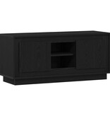 VidaXL TV-kast Zwart Eiken 102 x 35 x 45 cm Bewerkt hout