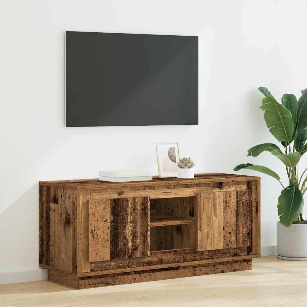 VidaXL TV-kast Oud Hout 102 x 35 x 45 cm Bewerkt hout