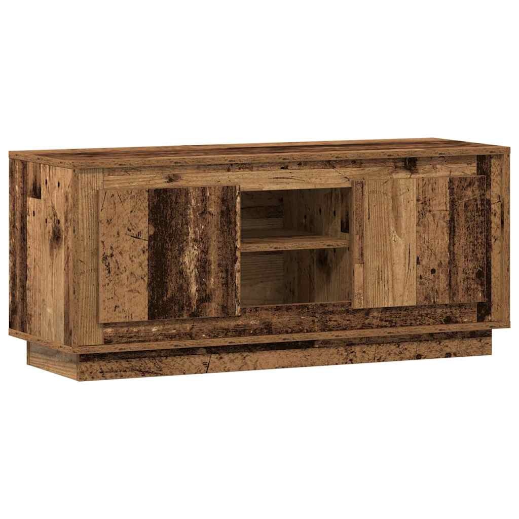 VidaXL TV-kast Oud Hout 102 x 35 x 45 cm Bewerkt hout