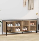VidaXL Schoenenkast met plank Artisan Eiken 131 x 35 x 50 cm