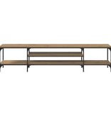 VidaXL TV-kast Artisan Eiken 201 x 35 x 45 cm Gemonteerd hout en ijzer