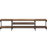 VidaXL TV-kast Oud Hout 201 x 35 x 45 cm Gemonteerd hout en ijzer