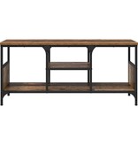 VidaXL TV-kast Oud Hout 100 x 35 x 45 cm Gemonteerd hout en ijzer