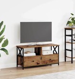 VidaXL TV-kast Oud Hout 90 x 33 x 45 cm Engineered hout en staal