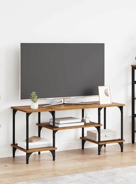 VidaXL TV-kast Oud Hout 102 x 35 x 45,5 cm Gemonteerd hout en ijzer