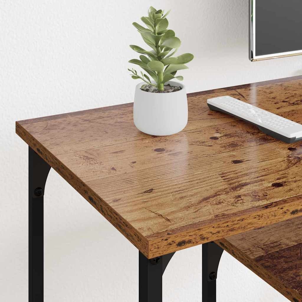 VidaXL TV-kast Oud Hout 102 x 35 x 45,5 cm Gemonteerd hout en ijzer