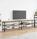 VidaXL TV-kast Artisan Eiken 200 x 30 x 50 cm Gemonteerd hout en ijzer