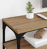 VidaXL TV-kast Artisan Eiken 200 x 30 x 50 cm Gemonteerd hout en ijzer