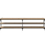 VidaXL TV-kast Artisan Eiken 200 x 30 x 50 cm Gemonteerd hout en ijzer