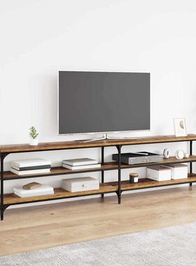 VidaXL TV-kast Oud Hout 200 x 30 x 50 cm Gemonteerd hout en ijzer