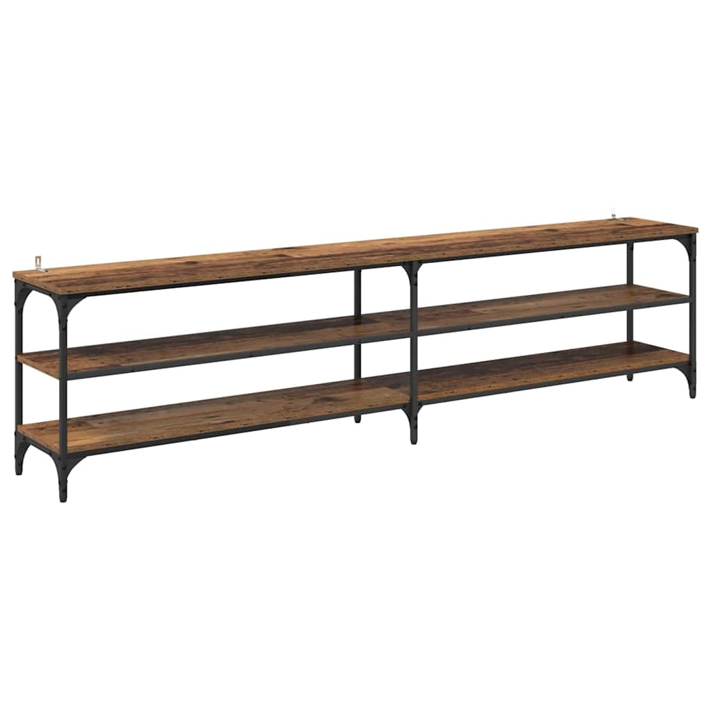VidaXL TV-kast Oud Hout 200 x 30 x 50 cm Gemonteerd hout en ijzer