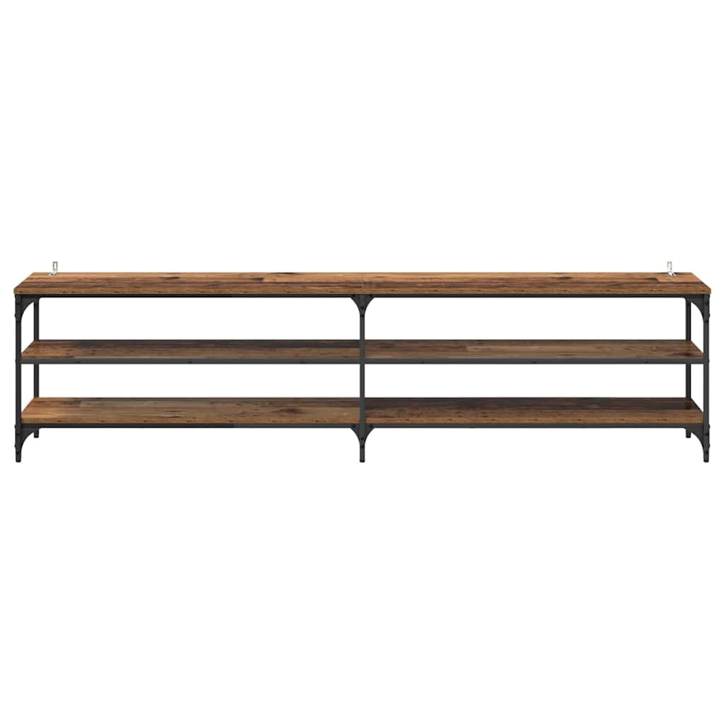 VidaXL TV-kast Oud Hout 200 x 30 x 50 cm Gemonteerd hout en ijzer