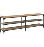 VidaXL TV-kast Artisan Eiken 160 x 30 x 50 cm Gemonteerd hout en ijzer
