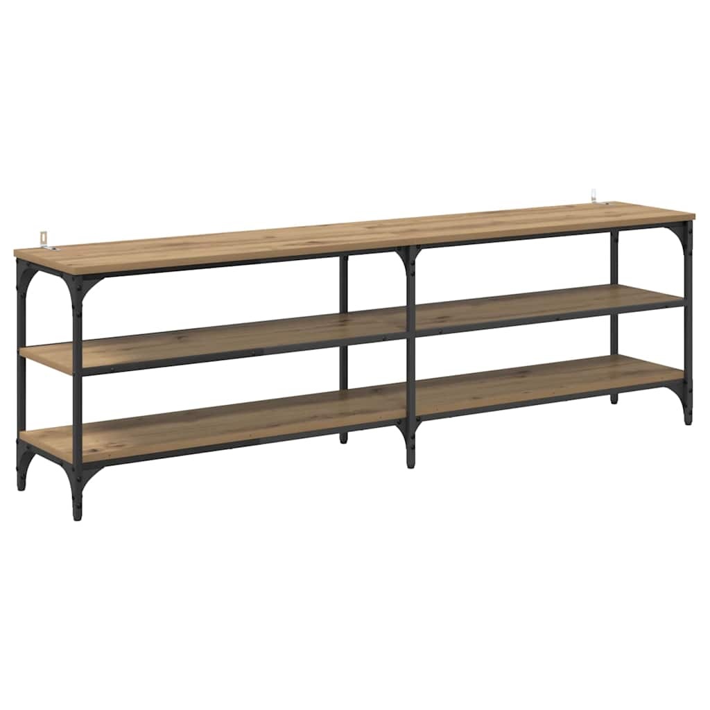 VidaXL TV-kast Artisan Eiken 160 x 30 x 50 cm Gemonteerd hout en ijzer