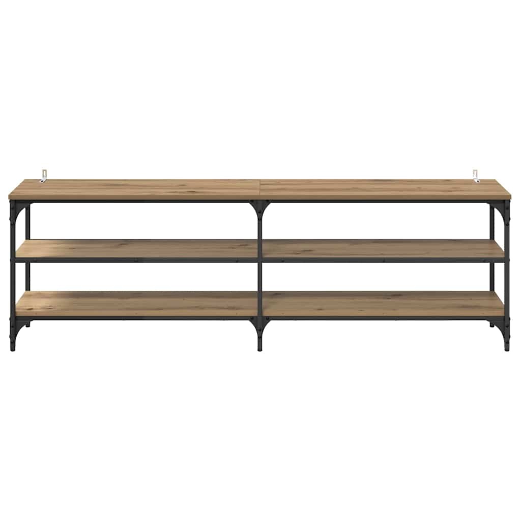 VidaXL TV-kast Artisan Eiken 160 x 30 x 50 cm Gemonteerd hout en ijzer