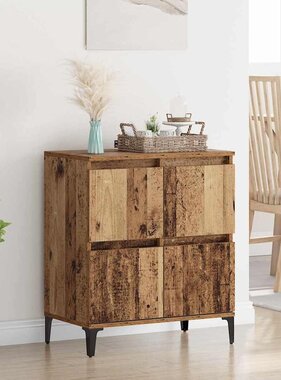 VidaXL Dressoir Oud Hout 60 x 35 x 70 cm Gemonteerd hout en ijzer