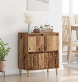 VidaXL Dressoir Oud Hout 60 x 35 x 70 cm Bewerkt hout