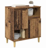 VidaXL Dressoir Oud hout 35 x 60 x 70 cm Bewerkt hout