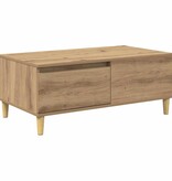 VidaXL Salontafel met lade Artisan Eiken 90 x 50 x 35 cm Bewerkt hout