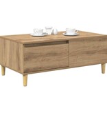 VidaXL Salontafel met lade Artisan Eiken 90 x 50 x 35 cm Bewerkt hout