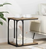 VidaXL Bijzettafel Artisan Eiken 50 x 35 x 52 cm Bewerkt hout