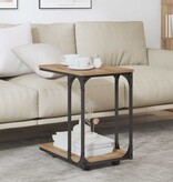 VidaXL Bijzettafel Artisan Eiken 50 x 35 x 55.5 cm Bewerkt hout