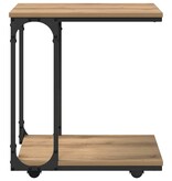 VidaXL Bijzettafel Artisan Eiken 50 x 35 x 55.5 cm Bewerkt hout